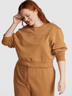 Victoria's Secret Ivy Fleece Yoke Crew Sweatshirt