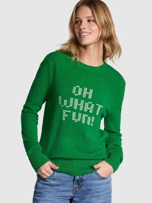 Victoria's Secret Collegiate Crew Neck Sweater