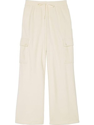 Victoria's Secret Pınk Micro Fleece Wide-Leg Cargo Pants