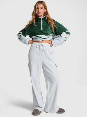 Victoria's Secret Pınk Micro Fleece Wide-Leg Cargo Pants