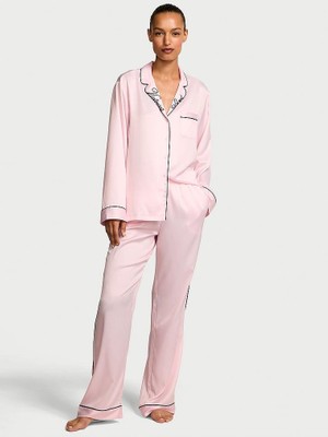 Victoria's Secret Glazed Satin Long Pajama Set