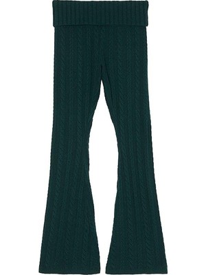 Victoria's Secret Collegiate Knit Foldover Waist Flare Pants
