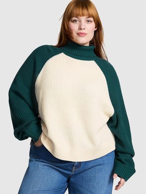Victoria's Secret Varsity Chunky Knit Turtleneck Sweater
