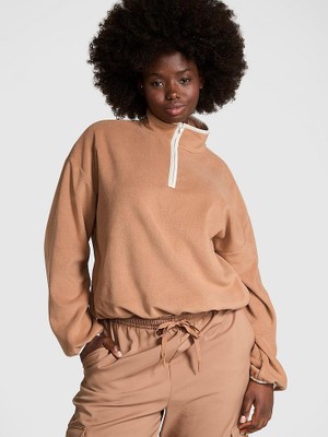 Victoria's Secret Ivy Fleece Half-Zip Sweatshirt