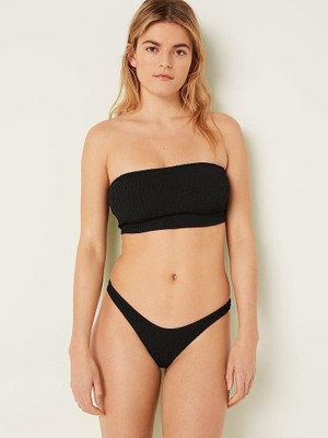 Victoria's Secret Crinkle Fabric Brazilian Bikini Bottom