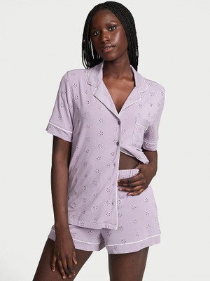 Victoria's Secret Modal Soft Embroidered Short-Sleeve Pajama Set