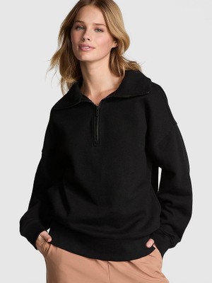 Victoria's Secret Ivy Fleece Half-Zip Sweatshirt