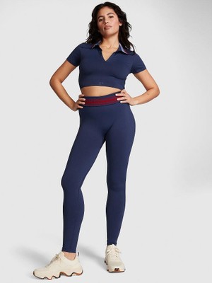 Victoria's Secret Pınk Flip It Seamless Foldover Waist Leggings