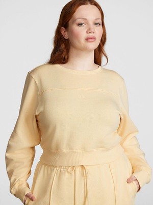 Victoria's Secret Ivy Fleece Yoke Crew Sweatshirt