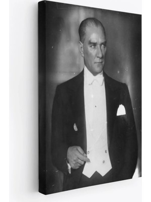 Cepahir Atatürk Portre Tablosu Mustafa Kemal Atatürk Dikdörtgen Dekoratif Kanvas TABLO-FÖ-139