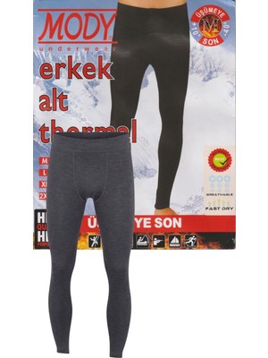 Maruf Shop Erkek Kışlık Antrasit Renk Likralı Mody Termal Alt Içlik