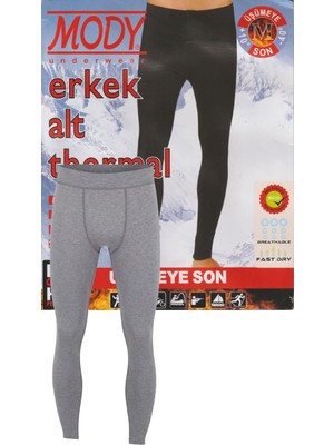 Maruf Shop Erkek Kışlık Gri Renk Likralı Mody Termal Alt Içlik