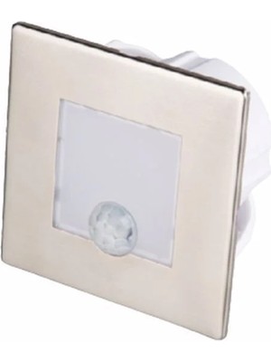 Cata Ct 5183B 1 5W Sensörlü Koridor Kare Beyaz