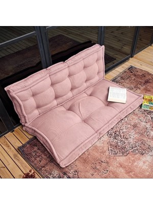 Rual Fransız Dikim Kadife Döşemelik Kumaş El Işçiliği Alt Üst Oturma Minderi 125X70CM