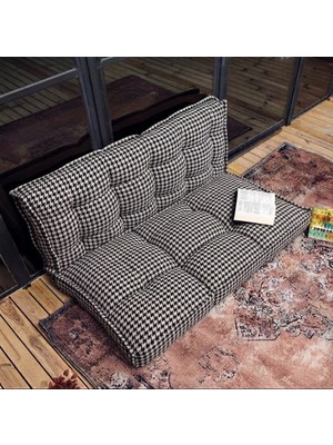 Rual Fransız Dikim Kadife Döşemelik Kumaş El Işçiliği Alt Üst Oturma Minderi 125X70CM