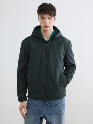 Lc Waikiki Yeni Sezon Yeşil Regular Fit Kapüşonlu Erkek Ceket
