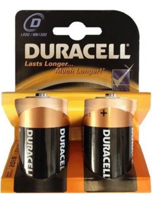 Zenviaa Mey Ithalat® Duracell Alkalin D Büyük Boy Pil 2 Li Ambalaj ZNV20296545