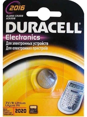 Zenviaa Mey Ithalat® Duracell Cr 2016 Lityum Pil 3 Volt ZNV20296545