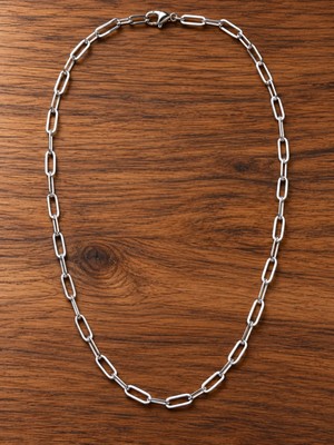 Aida Jewelss Paslanmaz Kararmaz Çelik Ataç Kolye Çelik Zincir