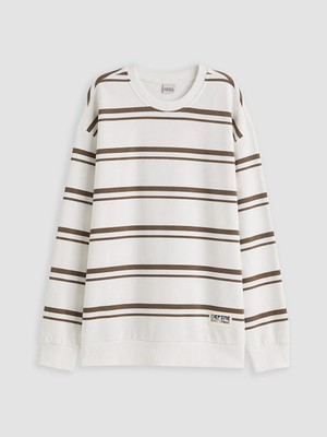 Lc Waikiki Yeni Sezon Kahverengi Bisiklet Yaka Çocuk Sweatshirt