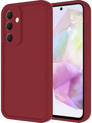 Efnaz Style Samsung Galaxy A16 5g Kılıf Viera Silikon - Bordo