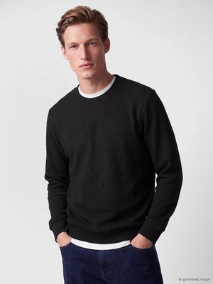 Lc Waikiki Yeni Sezon Siyah Bisiklet Yaka Erkek Sweatshirt