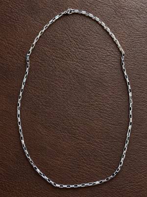 Aida Jewelss Paslanmaz Kararmaz Çelik Geçme Kolye Çelik Zincir