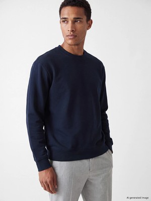 Lc Waikiki Yeni Sezon Lacivert Bisiklet Yaka Erkek Sweatshirt