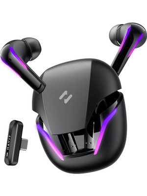 Merfi Store TW970 Tws Rgb Gaming Bluetooth Kulaklık - 2.4ghz ve Bluetooth Modu (Siyah)