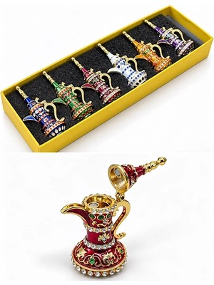Pamukia Dekoratif Swarovski Taşlı Ibrik Seti 6’lı Set. ALK6187