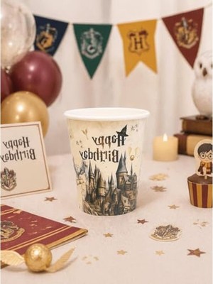 Esranın Dünyası Harry Potter Temalı Karton Doğum Günü Bardağı, 8'li Paket