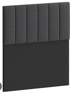 Home Tek Kişilik Yatak Başlığı 90 x 100 cm Sunta Üzerine 28 Dns Sünger ve Kadife Kumaş Döşemeli Piyano Model Modern Tasarım