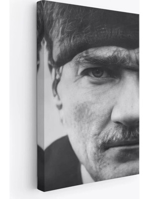 Cepahir Atatürk Portre Tablosu Mustafa Kemal Atatürk Dikdörtgen Dekoratif Kanvas TABLO-FS-142