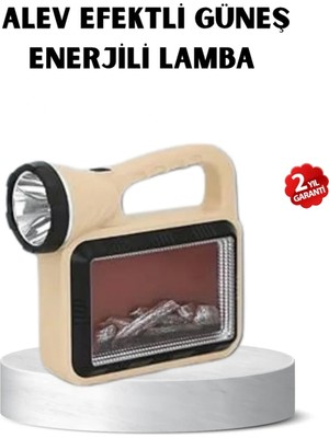 Pileli Store Güneş Enerjili Alev Efektli Lamba Cob LED Su Geçirmez Çok Fonksiyonlu
