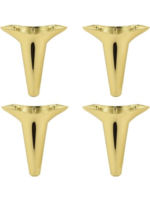 Esranın Dünyası BADEM10 Aspen Mobilya Kanepe Sehpa Tv Ünitesi Baza Koltuk Ayağı Gold Altın Renk 15 cm Ayak (4 Adet)