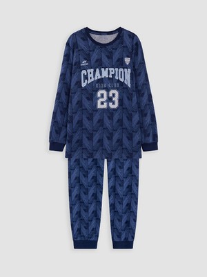 Lc Waikiki Yeni Sezon Lacivert Bisiklet Yaka Erkek Çocuk Pijama Takımı