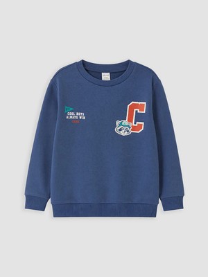 Lc Waikiki Yeni Sezon Lacivert Bisiklet Yaka Erkek Çocuk Sweatshirt