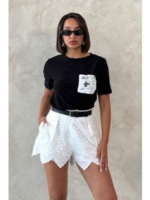 Very Moda Cep Detaylı Tişört | D2860