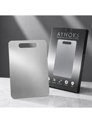 Esranın Dünyası Aynoks, 1,5 mm Paslanmaz 304 Kalite Çelik Kesme Tahtası, Bulaşık Makinesinde Yıkanabilir, Mutfak Için Metal Doğrama Tahtası,bıcak Dostu,özel Ayaklı,hijyenik ve DAYANIKLI,34X23 Cm,kolay Temizlenebilir.