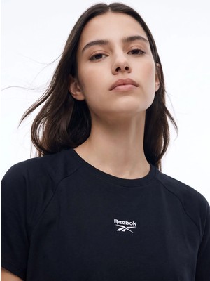 Reebok Lc 7393 Sazara Tee Siyah Bisiklet Yaka Düz Kadın T-Shirt