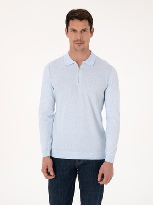 Cacharel Light Blue Regular Fit Sweater