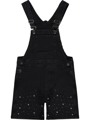 Civil Girls Star Print Overalls 6-9 Years - Grey