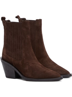George Hogg Brown Elastic Suede Boots