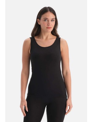 Dagi Black Women's Thermal Tank Top