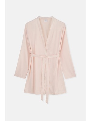 Dagi Ecru Satin Robe