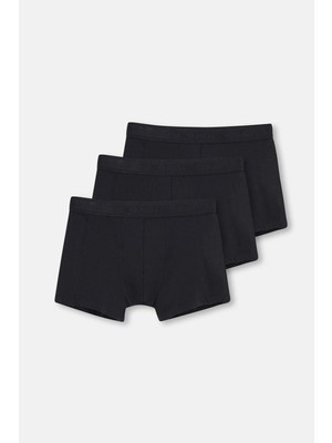 Dagi Black Basic Modal 3-Pack Boxer