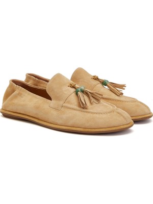 Divarese Dıvarese Beige Women's Suede Loafers
