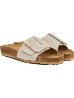 Divarese Dıvarese Women's Pink Leather Slides