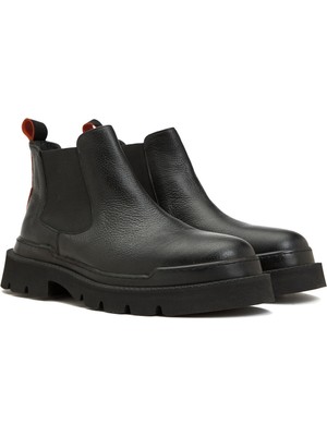 Divarese Dıvarese Men's Black Leather Chelsea Boots