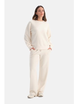 Dagi Ecru Pocket Drawstring Modal Pants